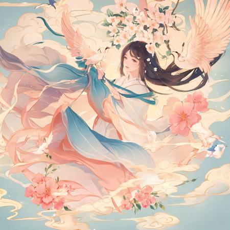 03715-1659998608-1girl,flower,bird,cloud,masterpiece,best quality,guofeng,illustration,,.png